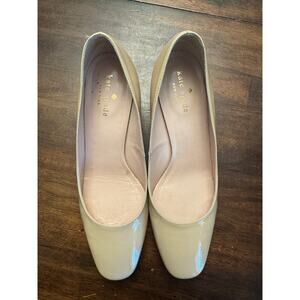 Kate spade New York Sonia Pale Flame Patent beige leather pumps women's 7